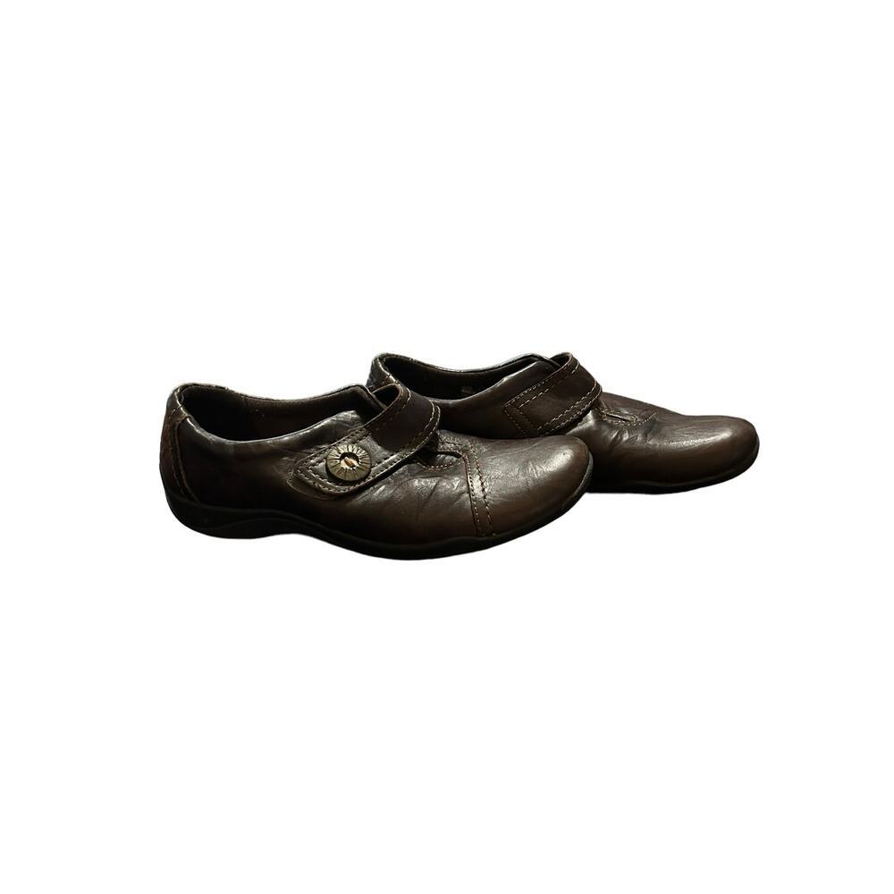Clark's Artisan Loafers Women's 9M Shoes Brown Leather Comfort Slip Ons - Picture 3 of 10